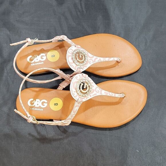 BRAND NEW G by GUESS GGLYNDEN-C T-STRAP SANDALS - Picture 7 of 11